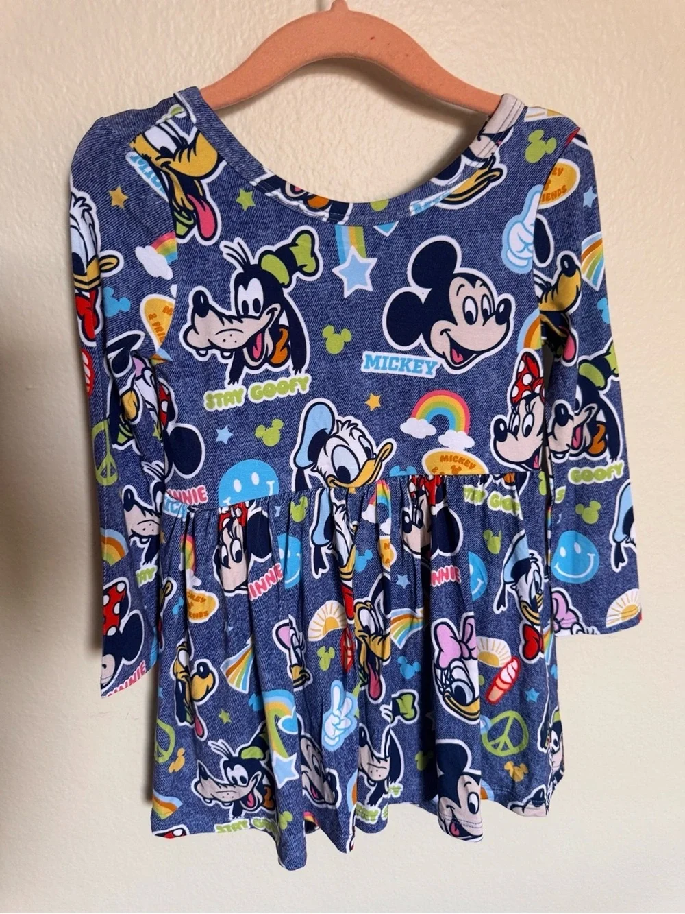 Little Sleepies Disney Mickey’s Clubhouse Twirl Dress with Bodysuit 18-24M NWT